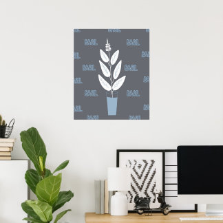 affiche de basilic de jardin