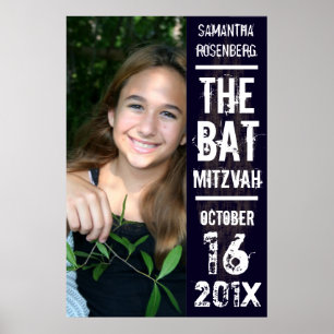 Affiche de bat mitzvah de groupe de rock dans le
