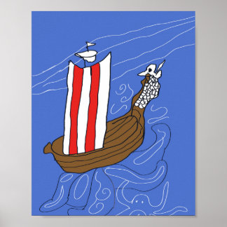 Affiche de bateau dragon