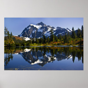 Affiche de bâti Shuksan et de lac picture
