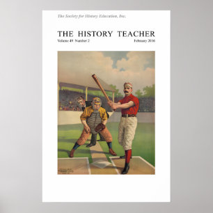 Affiche de Batteur de Baseball 1895 - Style Vintag