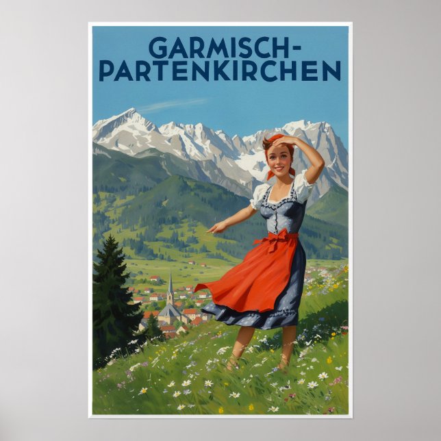 Affiche de Bavière, Allemagne (Devant)