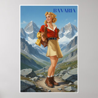 Affiche de Bavière, Allemagne