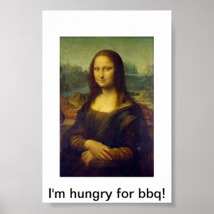 Affiche de BBQ de Mona Lisa