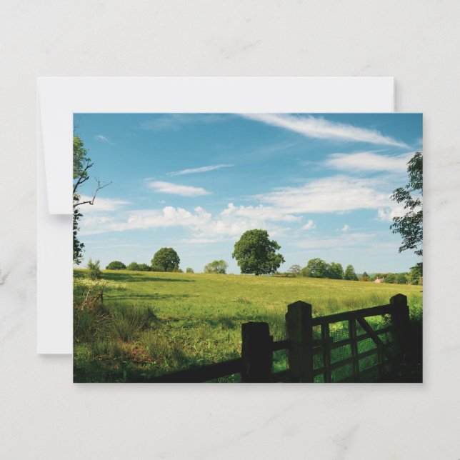 Affiche de beau paysage rural (Devant)
