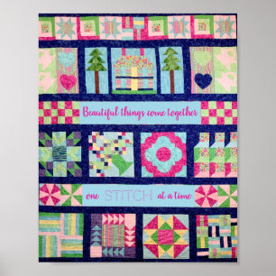 Affiche De belles choses se rassemblent un coup à la fois