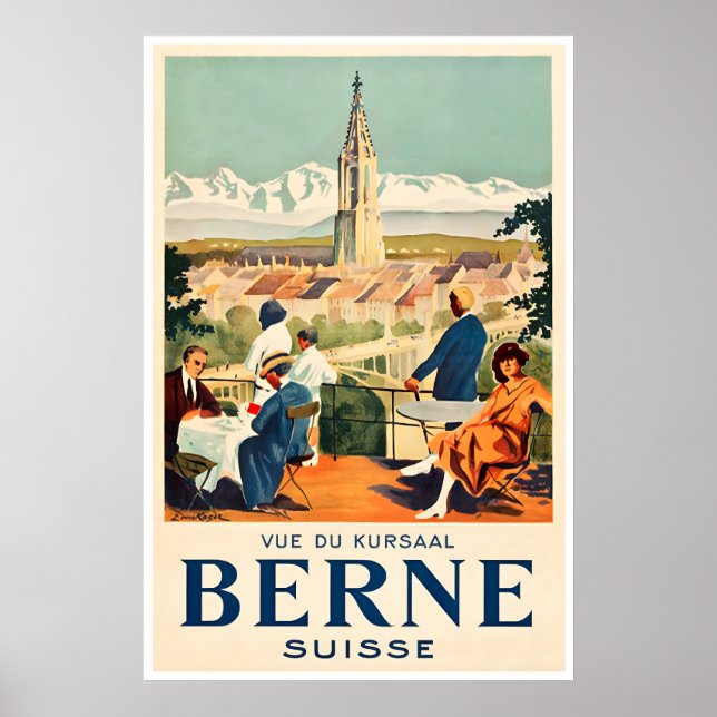 Affiche de Berne Suisse Voyage Art Suisse (Devant)