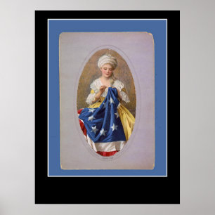 Affiche de Betsy Ross et le drapeau