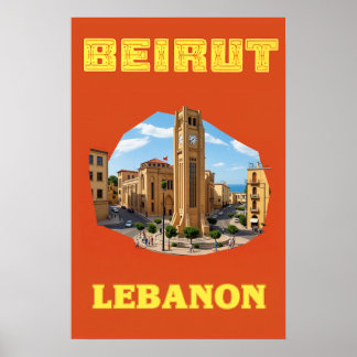 Affiche de Beyrouth, Liban