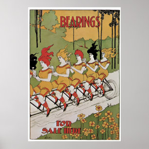 Affiche de bicyclette d'incidences