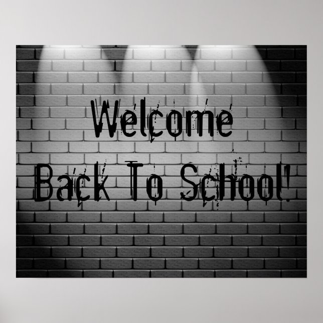 Affiche de bienvenue à l'école ! (Devant)