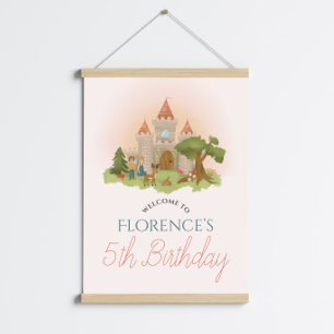 Affiche de bienvenue Anniversaire de enfant de fée