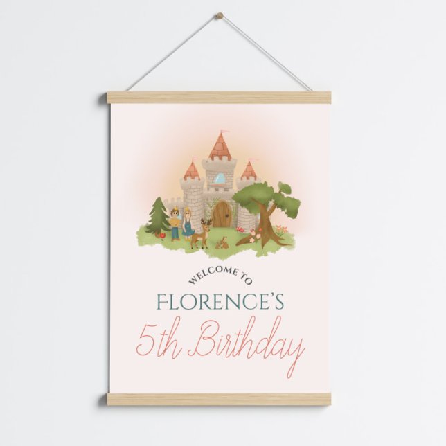 Affiche de bienvenue Anniversaire de enfant de fée (Créateur téléchargé)