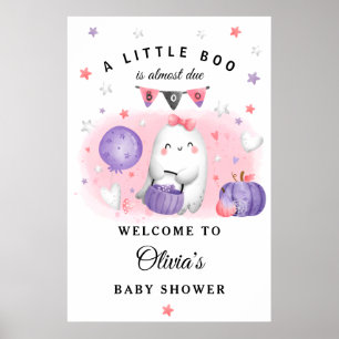 Affiche de bienvenue Baby shower de la petite fill