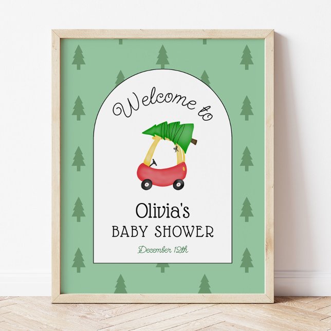 Affiche de bienvenue Baby shower d'hiver de Little (Créateur téléchargé)