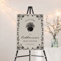 Affiche de bienvenue Baby shower Halloween