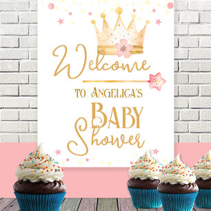 Affiche de bienvenue Baby shower Little Princess
