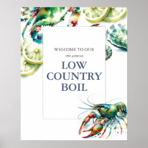 Affiche de bienvenue colorée à basse température