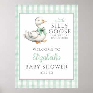 Affiche de bienvenue de Baby shower neutre de Sill