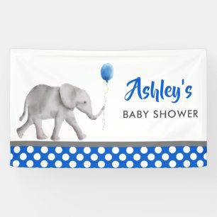 Affiche de bienvenue de bleu de bannière de baby