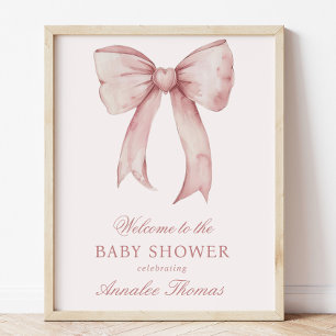 Affiche de bienvenue de douche pour bébé garçon ro