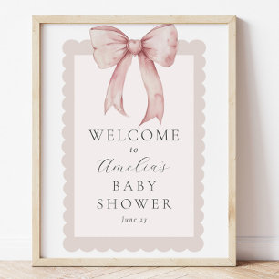 Affiche de bienvenue de douche pour bébé garçon ro
