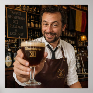 Affiche de bienvenue de la brasserie trappiste bel