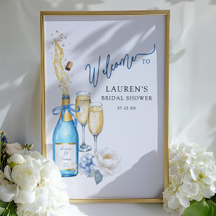 Affiche de bienvenue de la Fête des mariées Bubbly