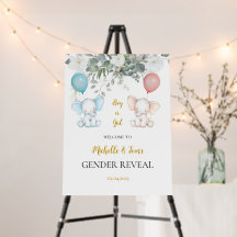 Affiche de bienvenue de la révélation du genre élé