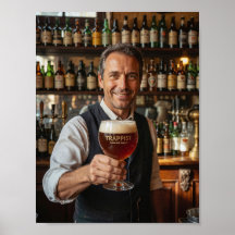 Affiche de bienvenue de la taverne de l'abbaye bel