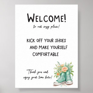 Affiche de bienvenue de location de vacances