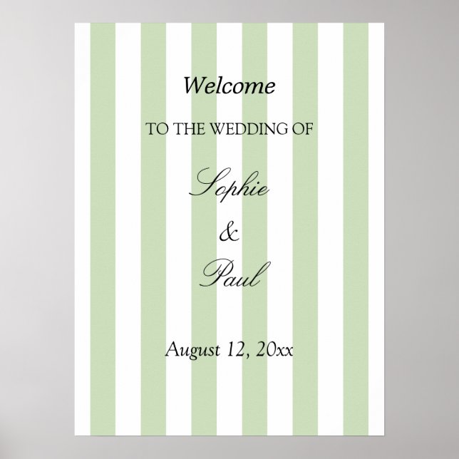 Affiche de bienvenue de mariage élégante aux rayur (Devant)