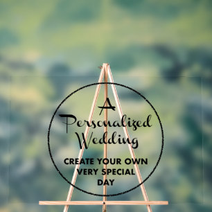 Affiche de bienvenue de mariage personnalisée 24"