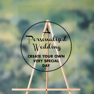 Affiche de bienvenue de mariage personnalisée 30" 