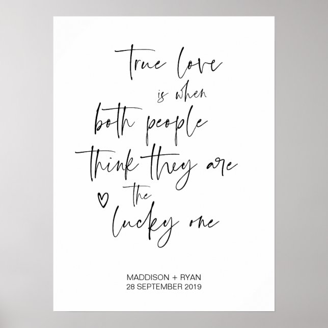 Affiche de bienvenue de réception de mariage noir  (Devant)