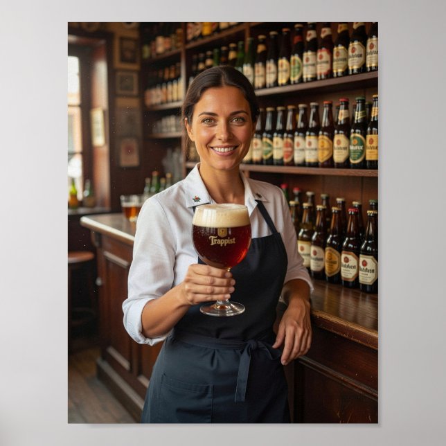 Affiche de bienvenue de taverne artisanale belge c (Devant)