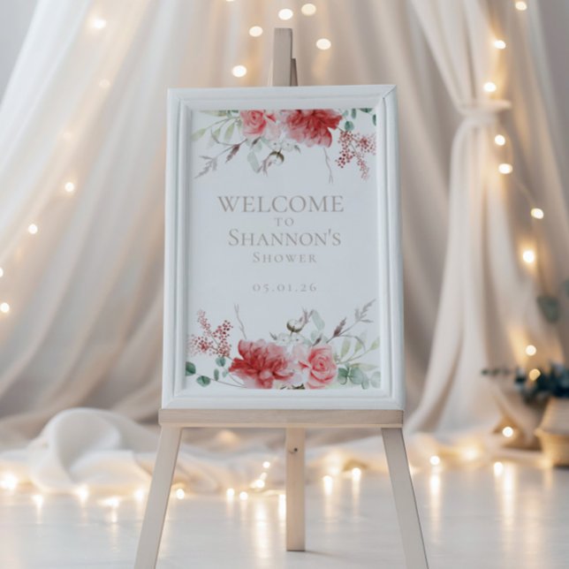 Affiche de bienvenue de vacances | Nuptiale de la  (Créateur téléchargé)