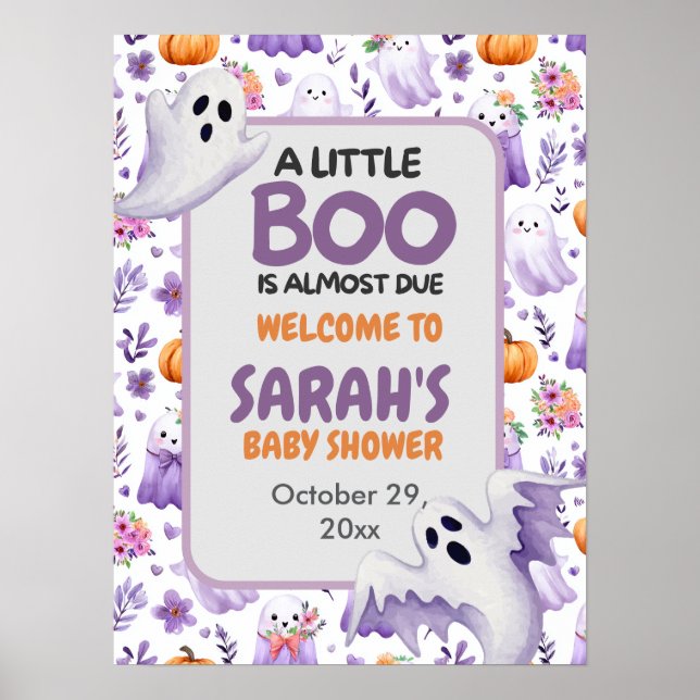 Affiche de bienvenue d'Halloween de Little Boo bab (Devant)