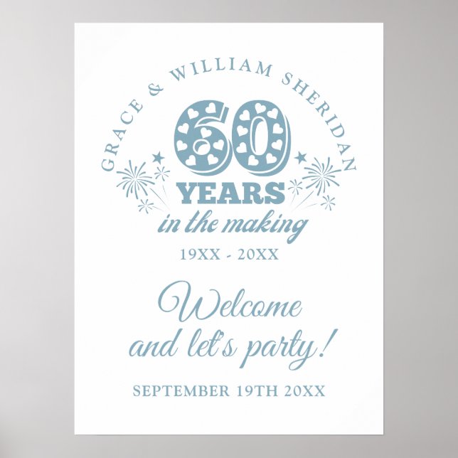 Affiche de bienvenue du 60e anniversaire (Devant)