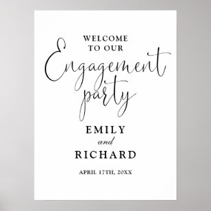 Affiche de bienvenue du Black And White Engagement