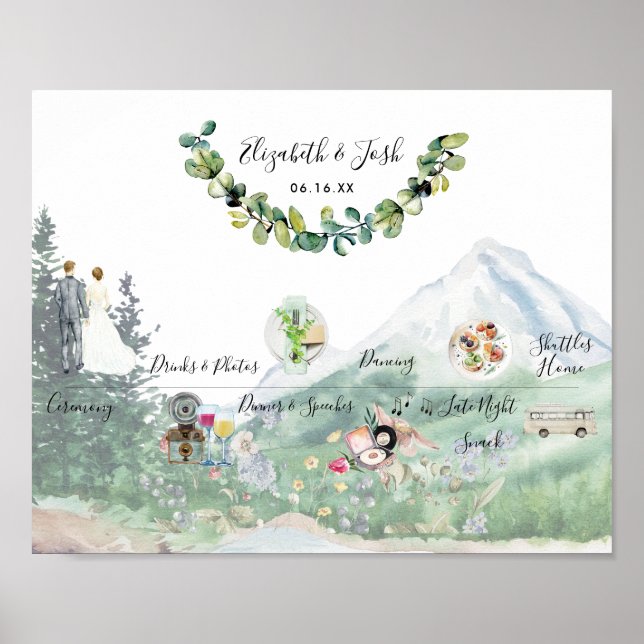 Affiche de bienvenue du calendrier des Mariages in (Devant)