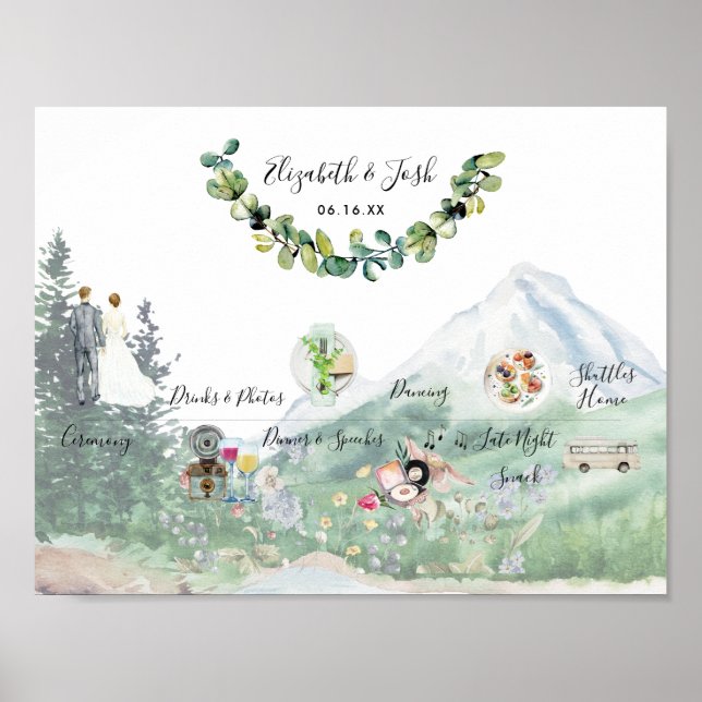 Affiche de bienvenue du calendrier des Mariages in (Devant)