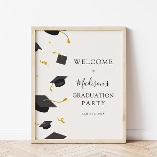 Affiche de bienvenue du groupe de diplômés
