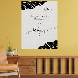 Affiche de bienvenue Fête des mariées tendance, pe