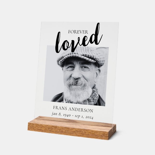 Affiche de bienvenue funéraire du panneau commémor (Angle)