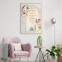 Affiche de bienvenue Mariage acrylique personnalis