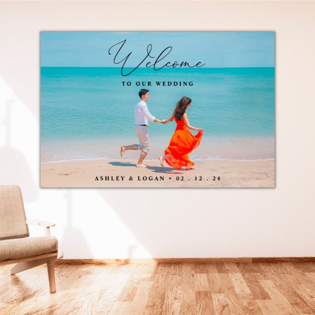 Affiche de bienvenue mariage Avec Photo, Photo Mar (Créateur téléchargé)
