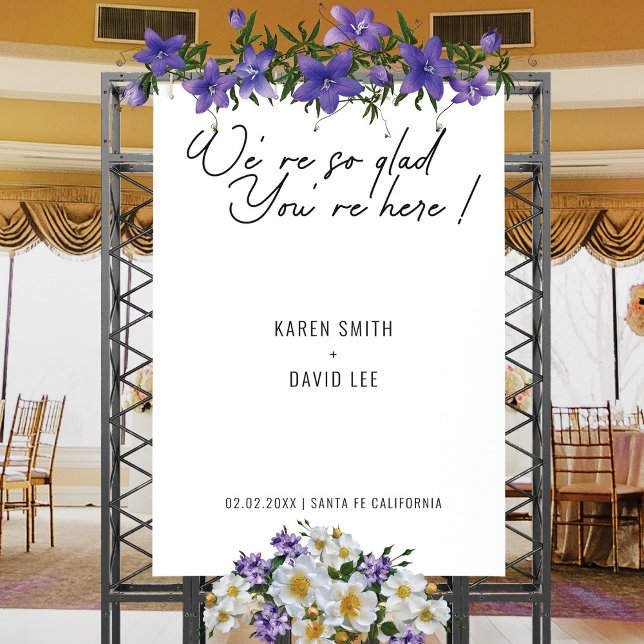 Affiche de bienvenue Mariage minimaliste moderne (Créateur téléchargé)