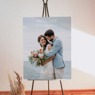 Affiche de bienvenue Mariage minimaliste photo