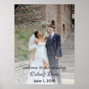 Affiche de bienvenue Mariage personnalisée